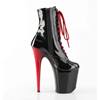 Pleaser - FLAMINGO1020 Plateau Laarzen, Paaldans schoenen - Zwart/Rood Product image